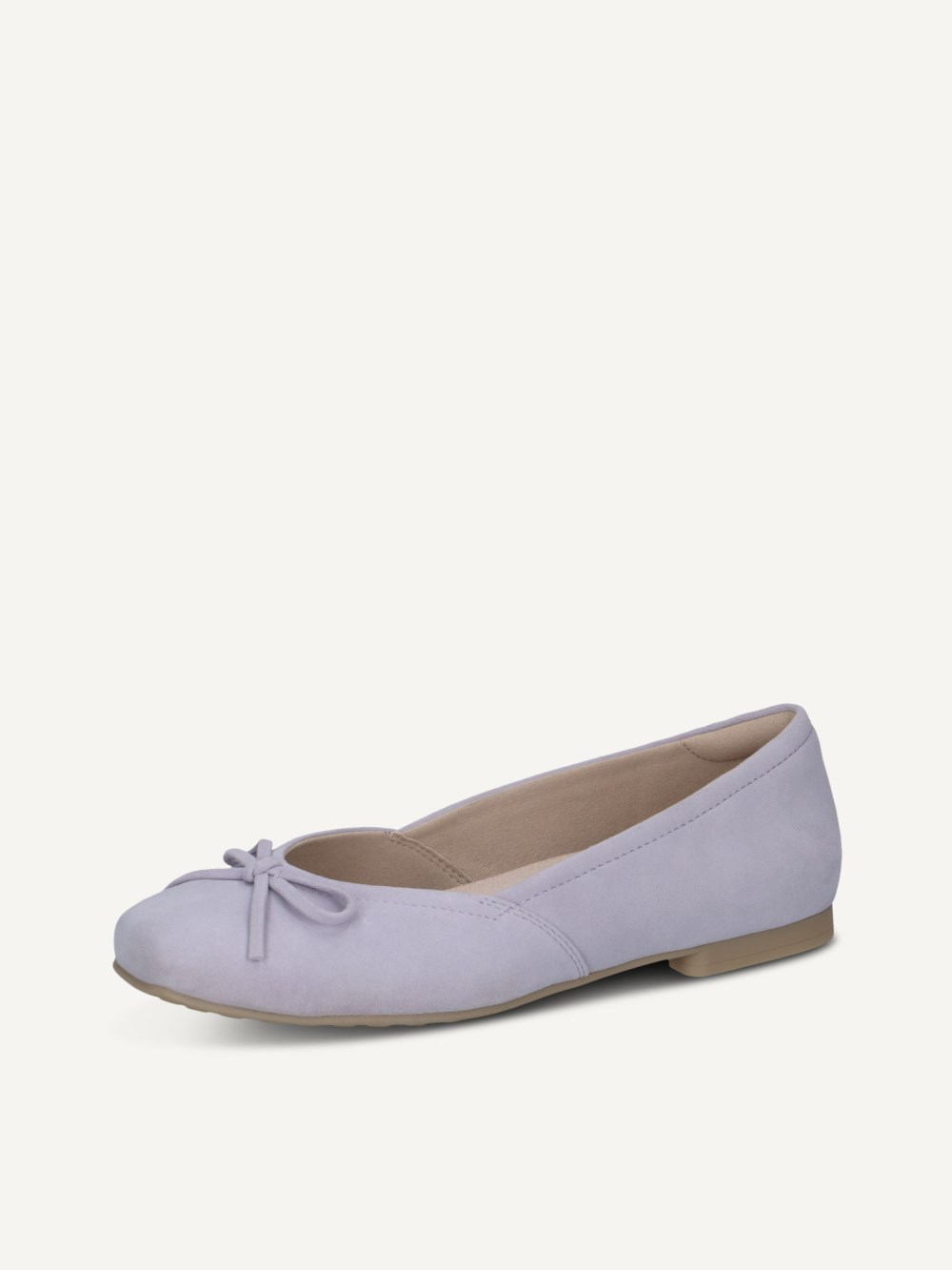 Caprice Ballerina - Lavendelfarbenes Wildleder