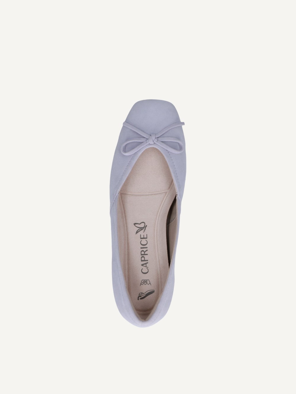Caprice Ballerina - Lavendelfarbenes Wildleder