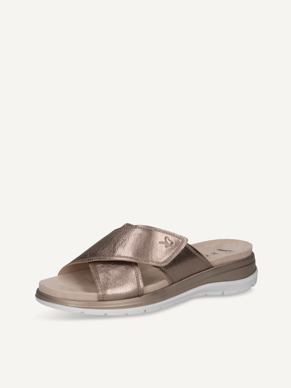 Caprice Slipper - Taupe-Metallic