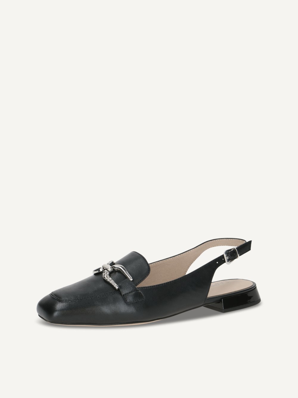 Caprice Slingpumps - Schwarzes Nappa