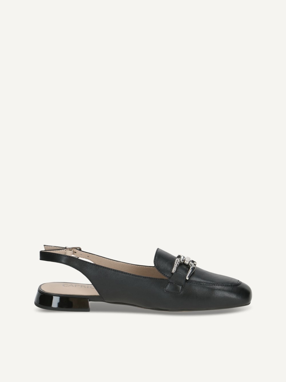 Caprice Slingpumps - Schwarzes Nappa