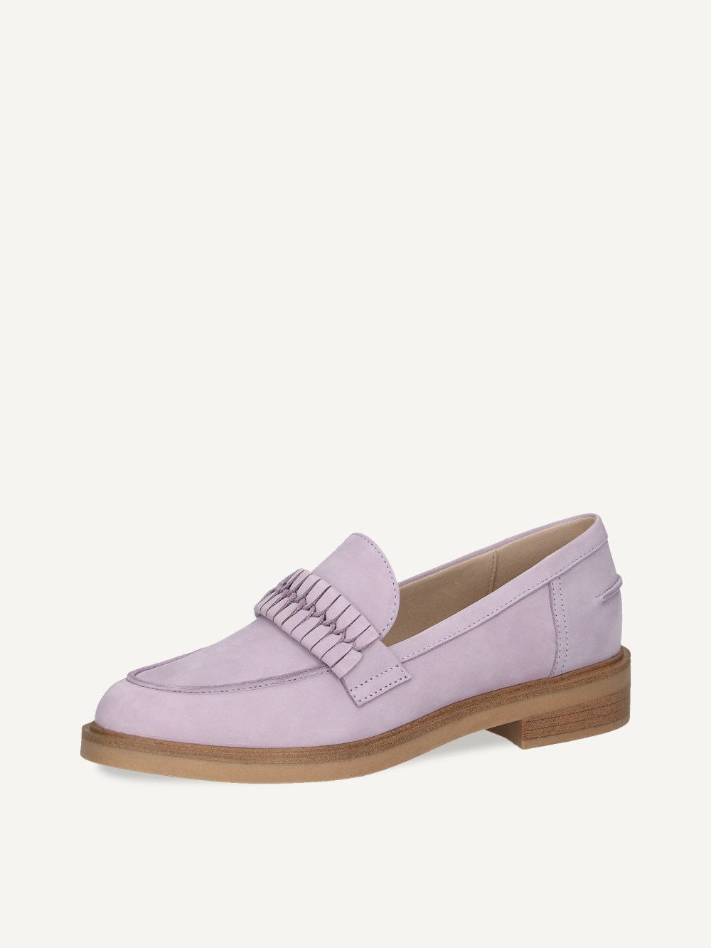 Caprice Slipper - Lavendelfarbenes Nubukleder