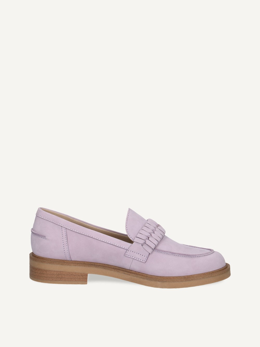 Caprice Slipper - Lavendelfarbenes Nubukleder