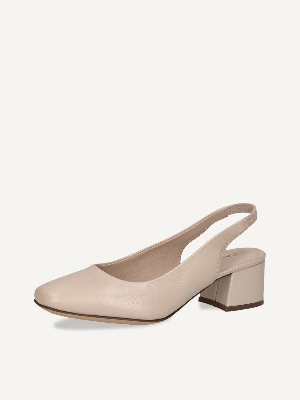 Caprice Slingpumps - Beige Perlmuttleder