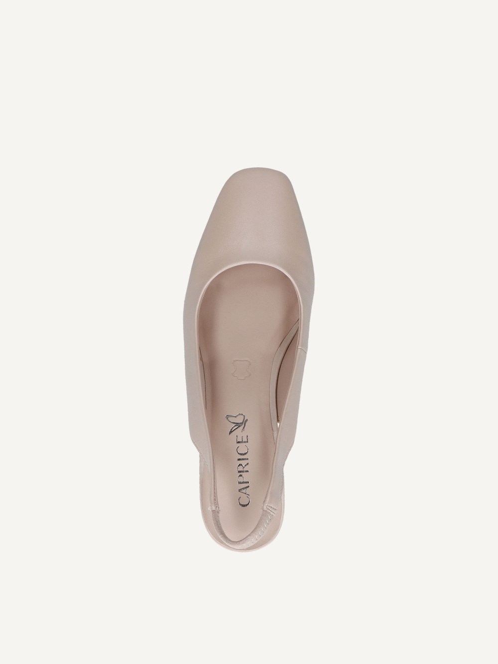 Caprice Slingpumps - Beige Perlmuttleder