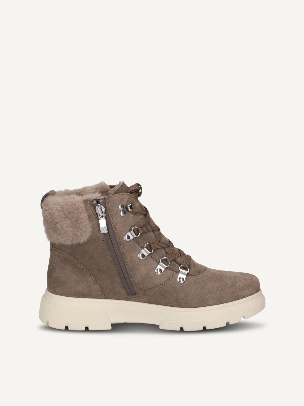 Caprice Stiefelette - Dunkeltaupefarbenes Wildleder
