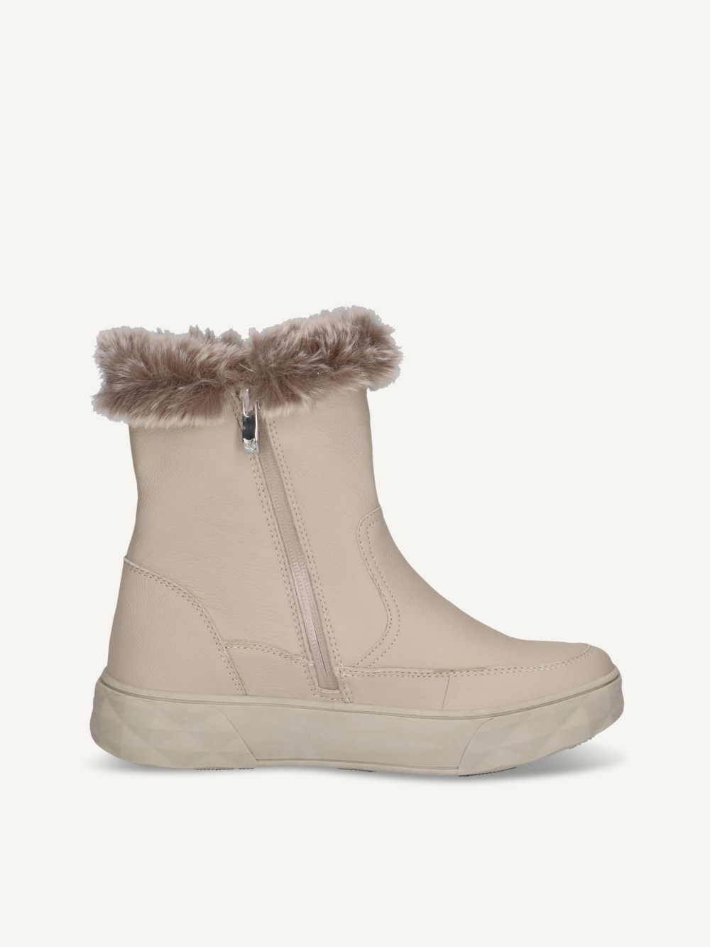 Caprice Stiefelette - Beige Nappaleder