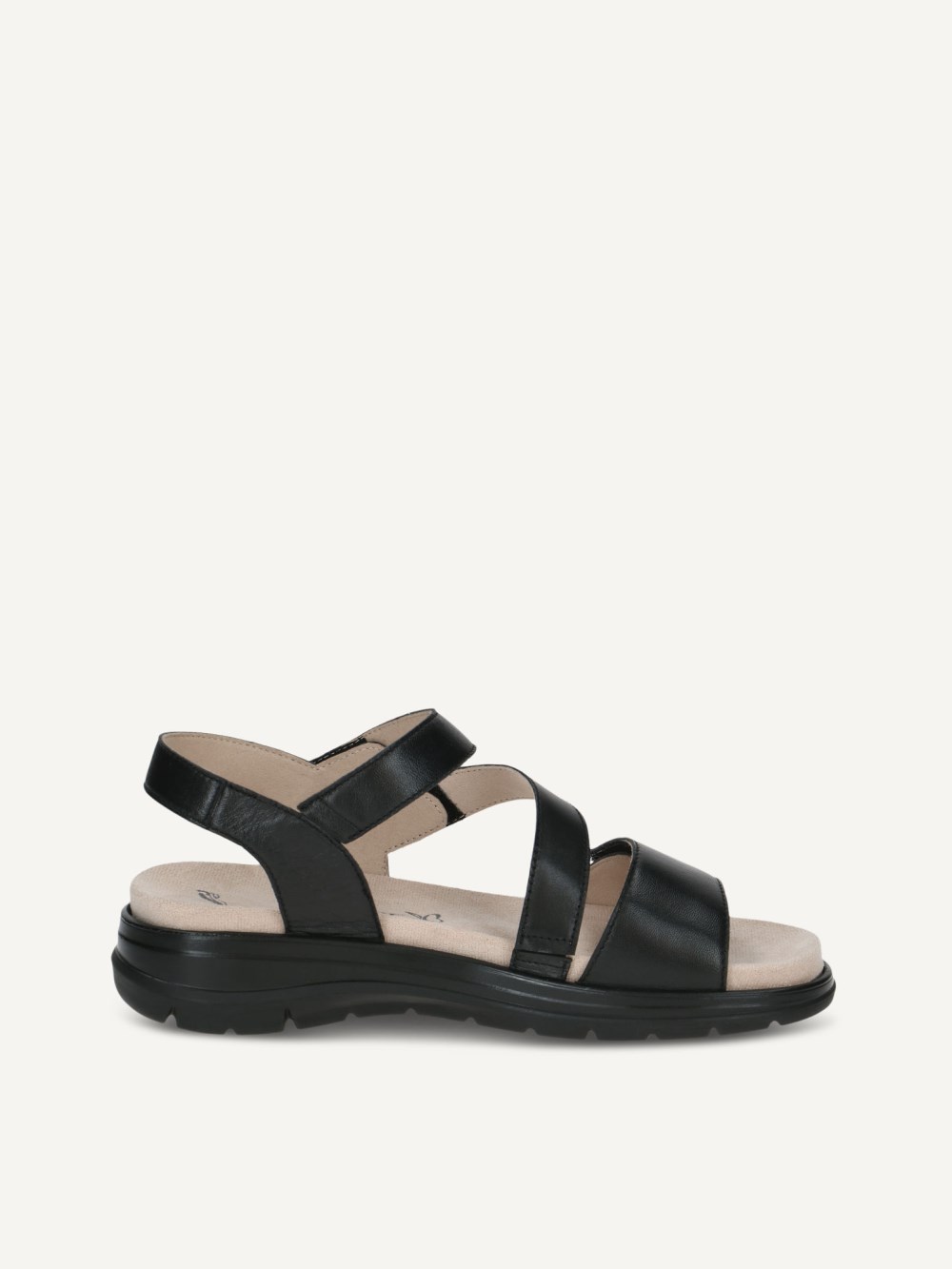 Caprice Sandale - Schwarzes Nappaleder