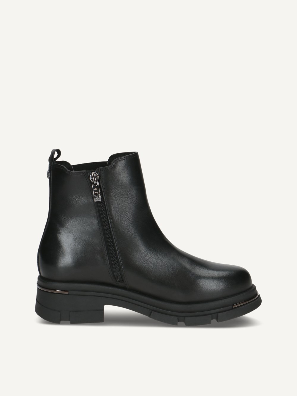 Caprice Chelsea Boot - Schwarzes Nappaleder