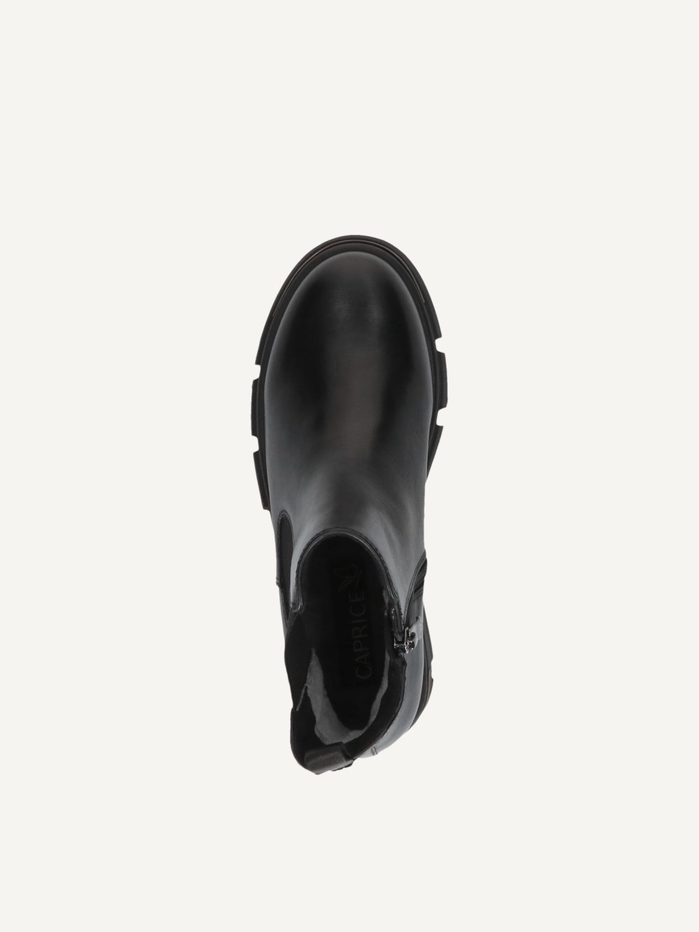 Caprice Chelsea Boot - Schwarzes Nappaleder