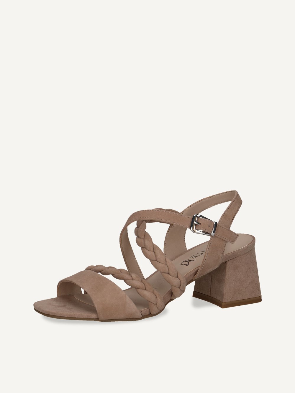 Caprice Sandalette - Rankenfarbenes Wildleder