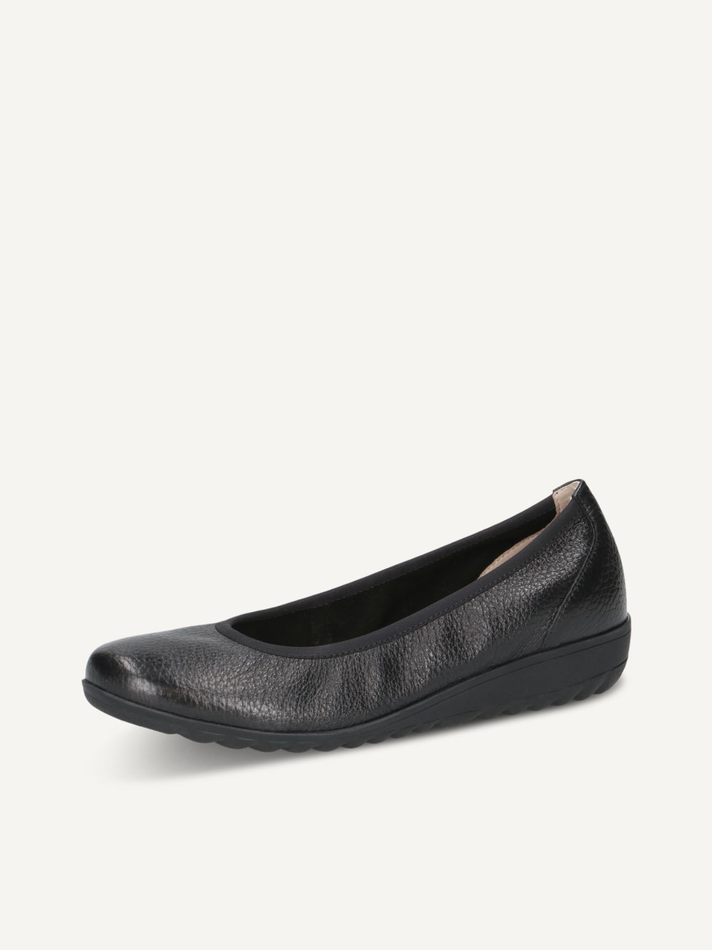 Caprice Ballerina - Schwarzes Hirschleder