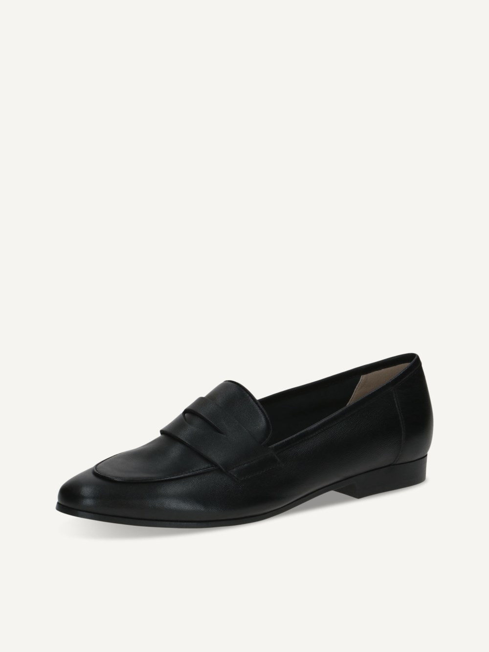 Caprice Slipper - Schwarzes Nappaleder