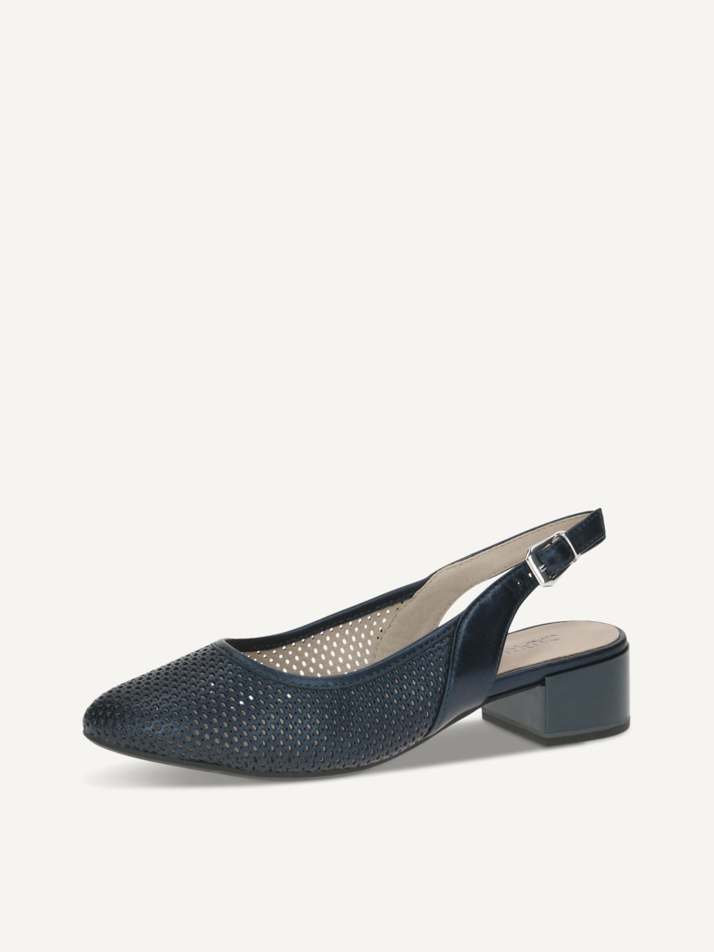Caprice Slingpumps - Marineblau-Perlato
