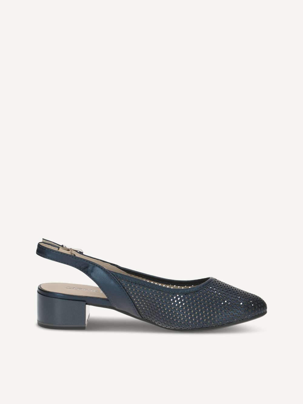 Caprice Slingpumps - Marineblau-Perlato