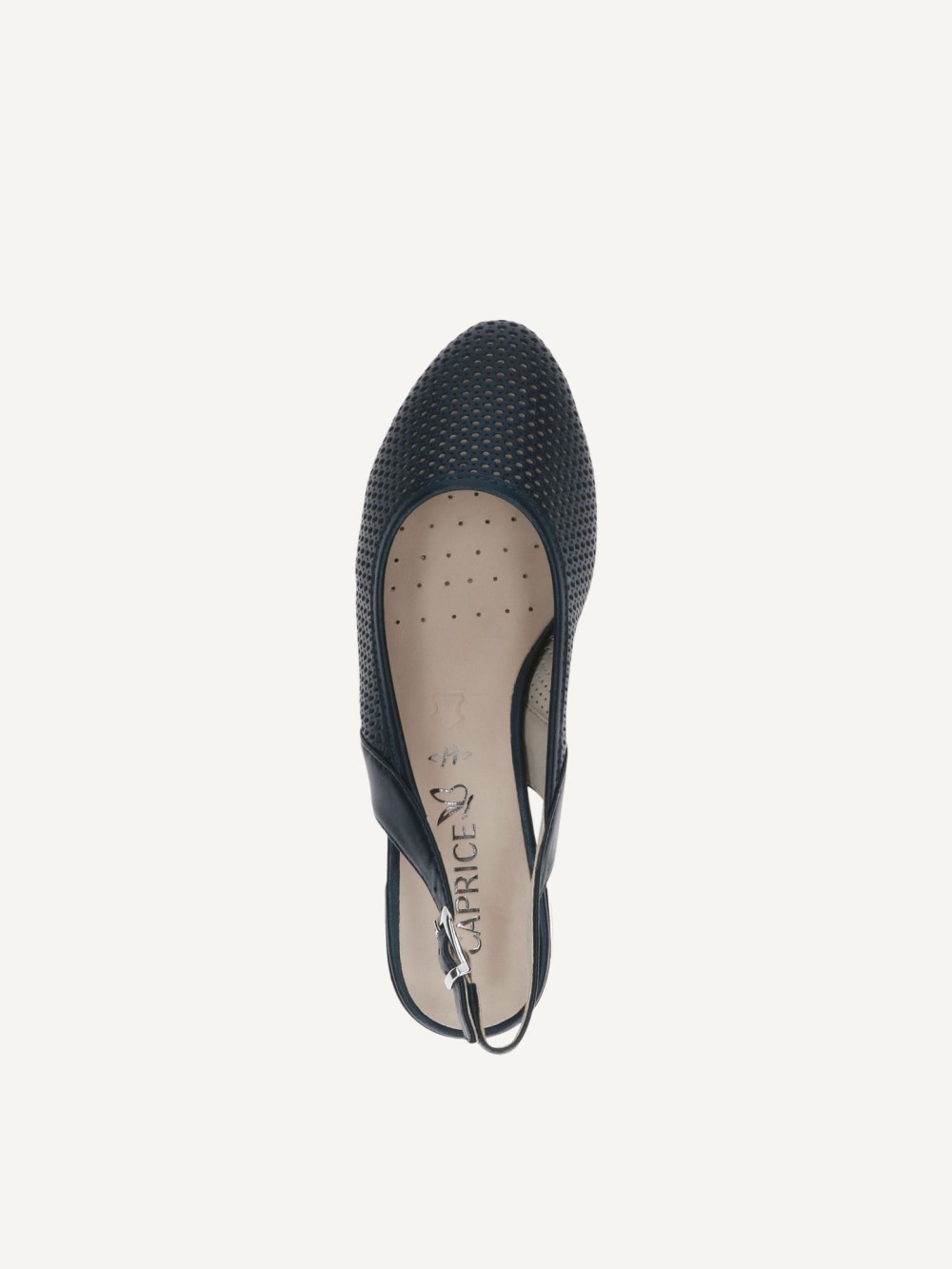 Caprice Slingpumps - Marineblau-Perlato