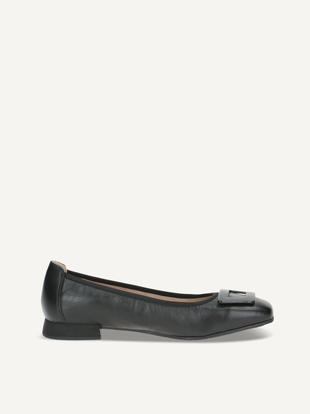 Caprice Ballerina - Schwarzes Nappaleder