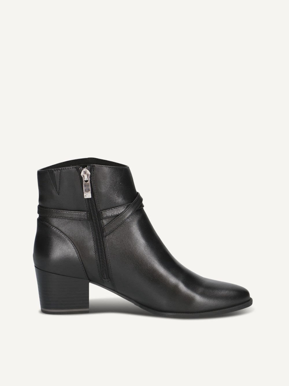Caprice Stiefelette - Schwarzes Nappaleder