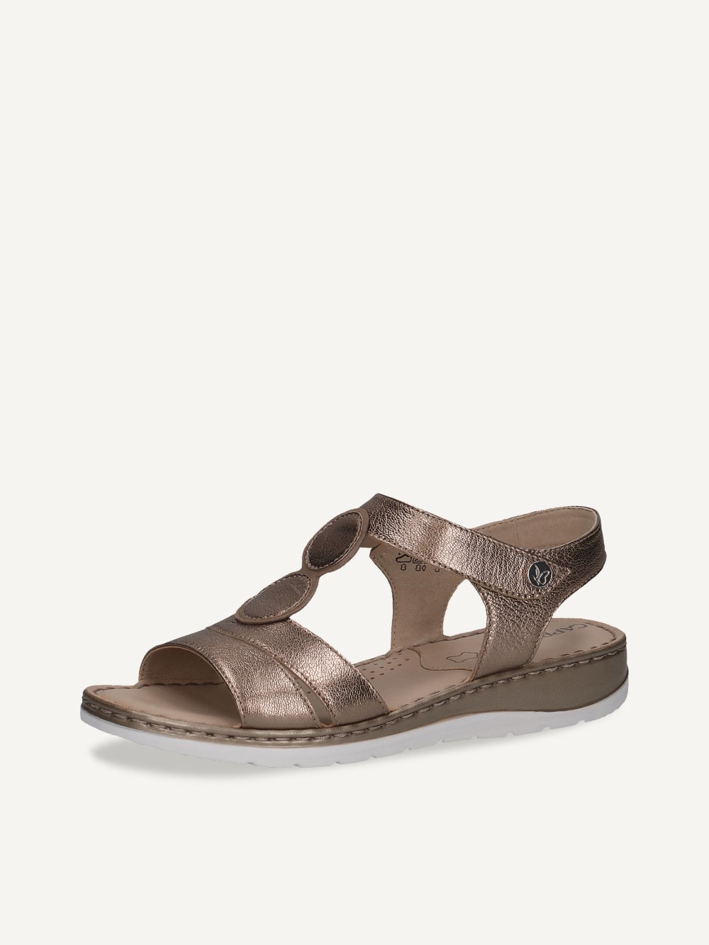 Caprice Sandalette - Taupemetallic-Kammleder