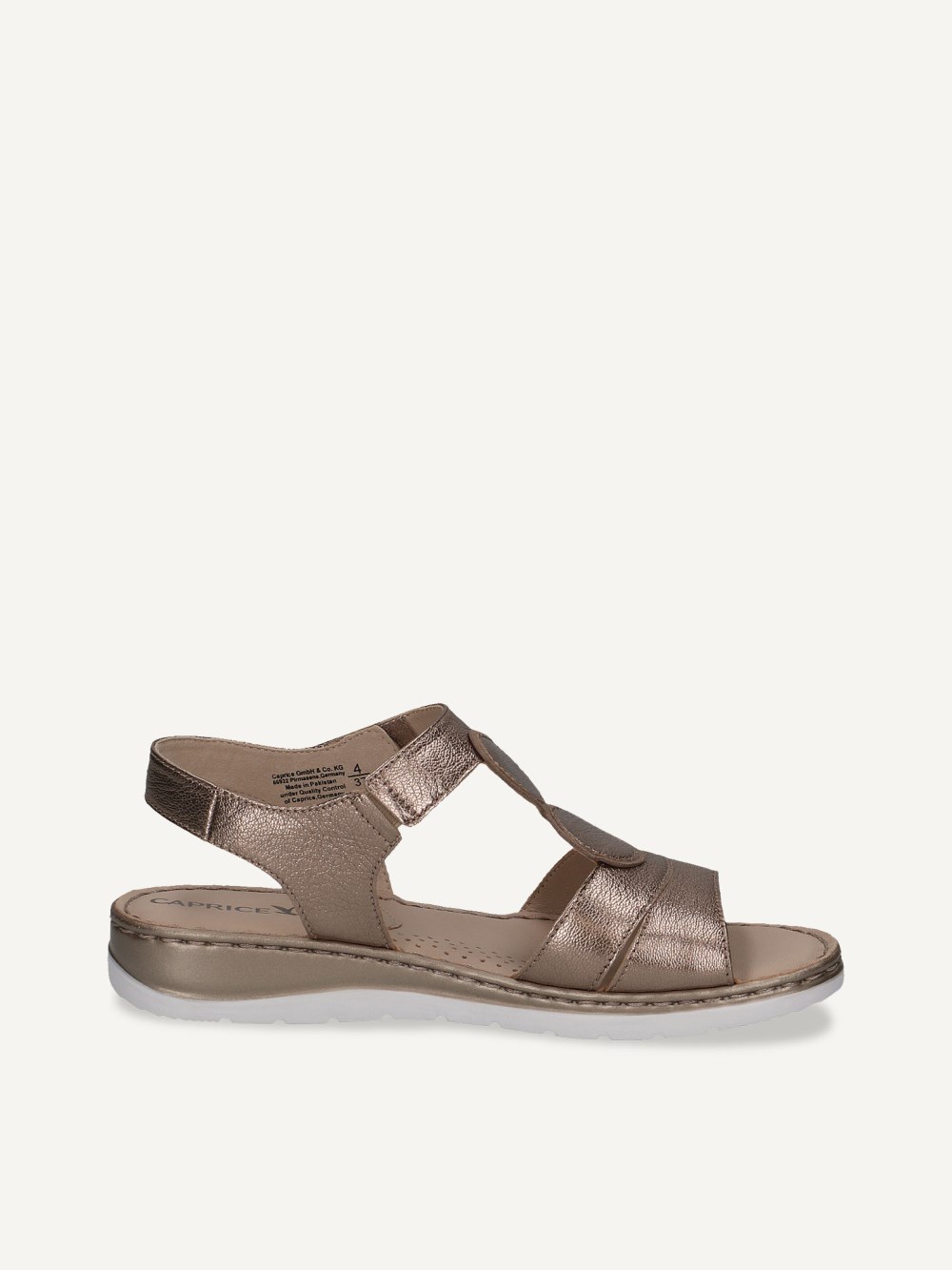 Caprice Sandalette - Taupemetallic-Kammleder