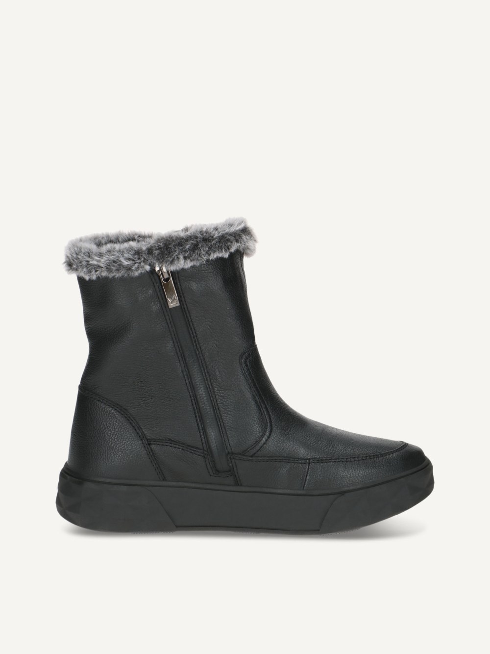 Caprice Stiefelette - Schwarzes Nappaleder