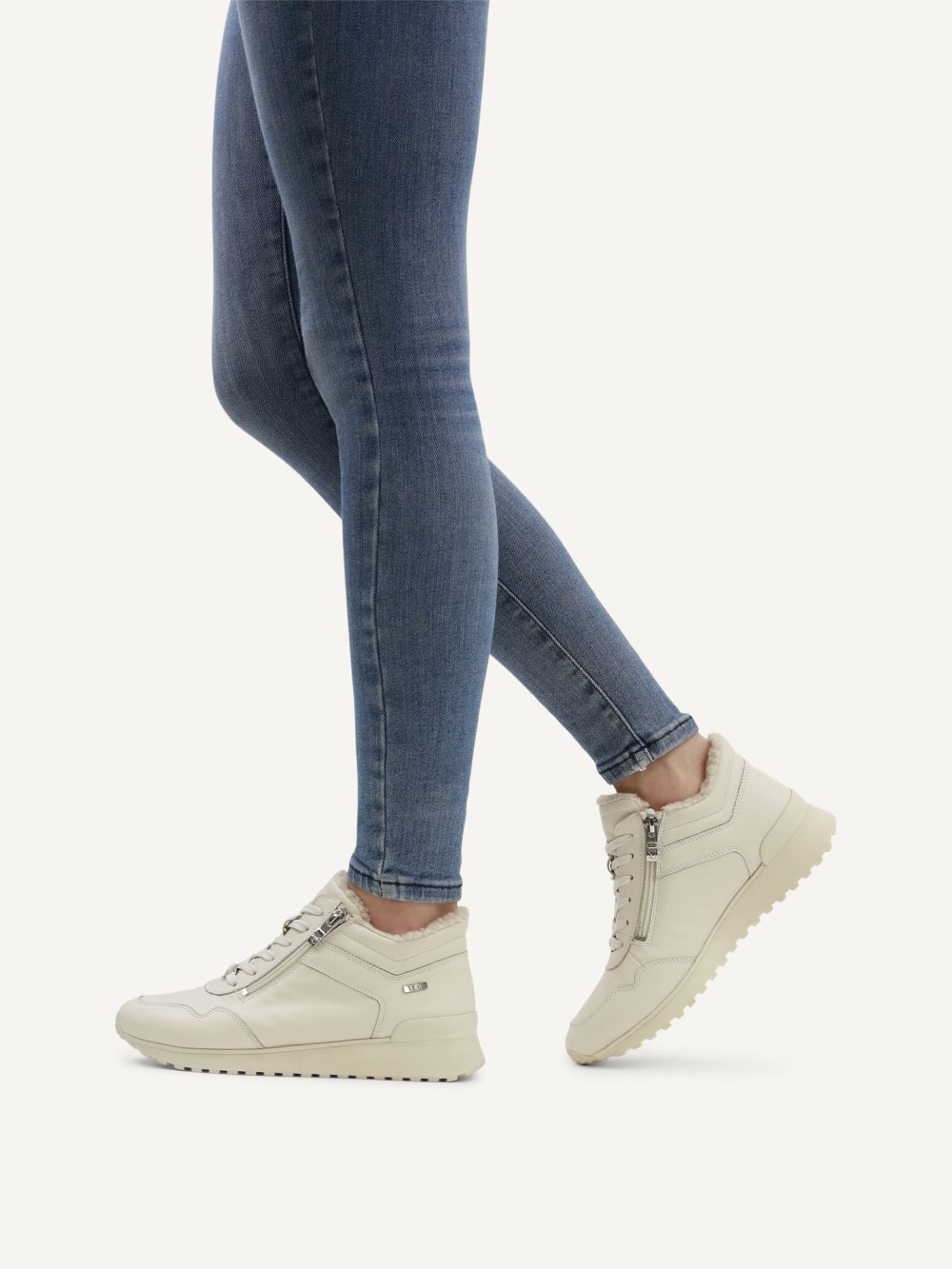 Caprice Stiefelette - Offwhite Nappa
