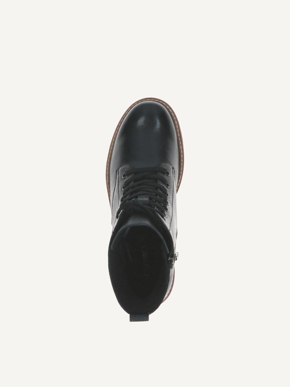 Caprice Stiefelette - Schwarzes Nappa