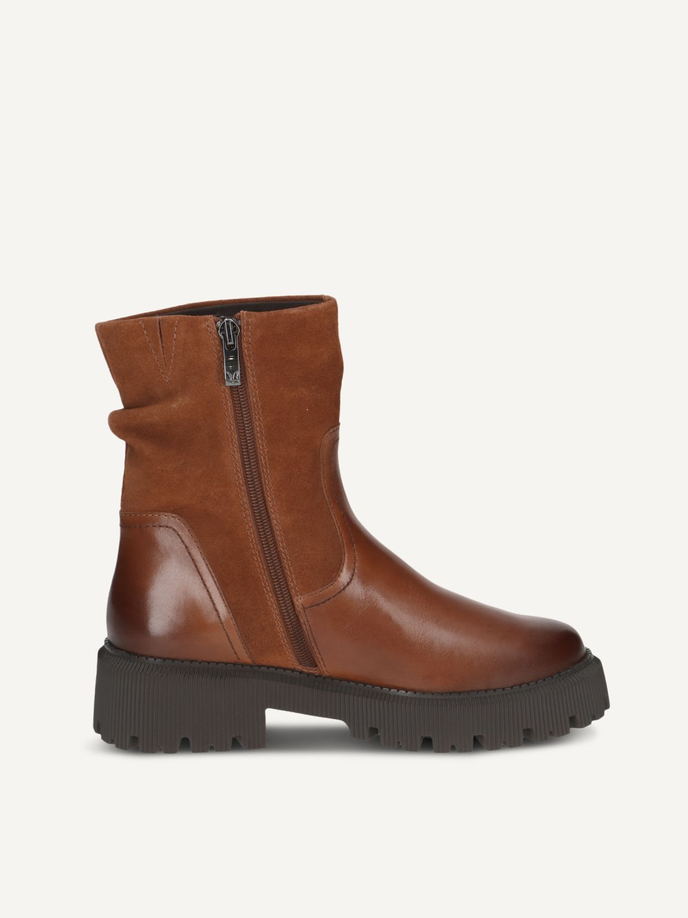 Caprice Stiefelette - Cognacfarbener Kamm