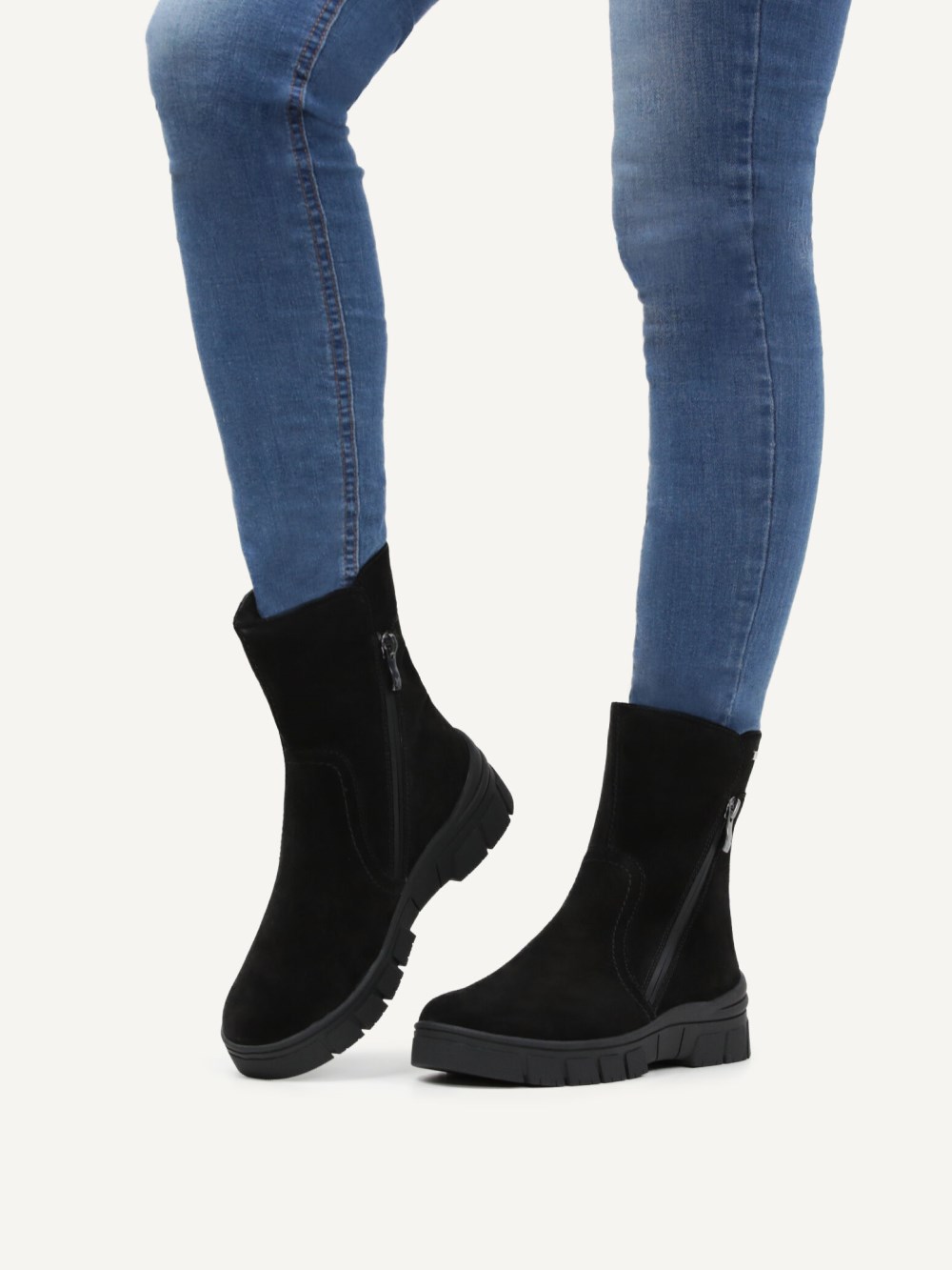 Caprice Stiefelette - Schwarzes Wildleder