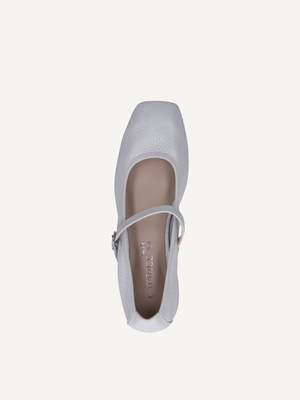 Caprice Ballerina - Hellblaues Perlmuttleder