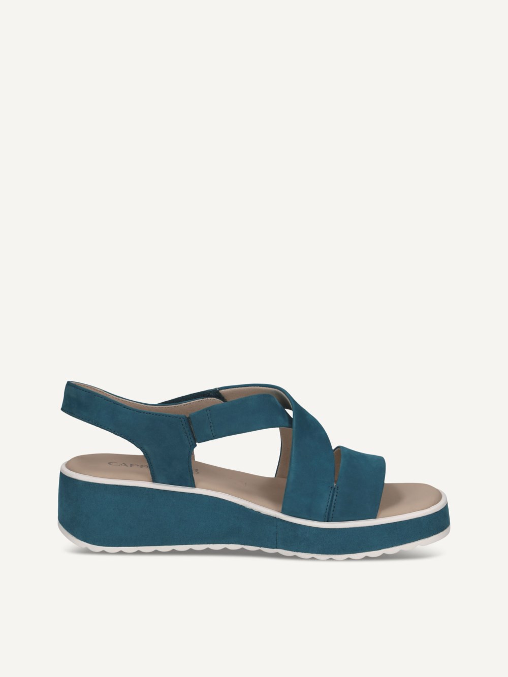 Caprice Sandale - Blaues Nubukleder