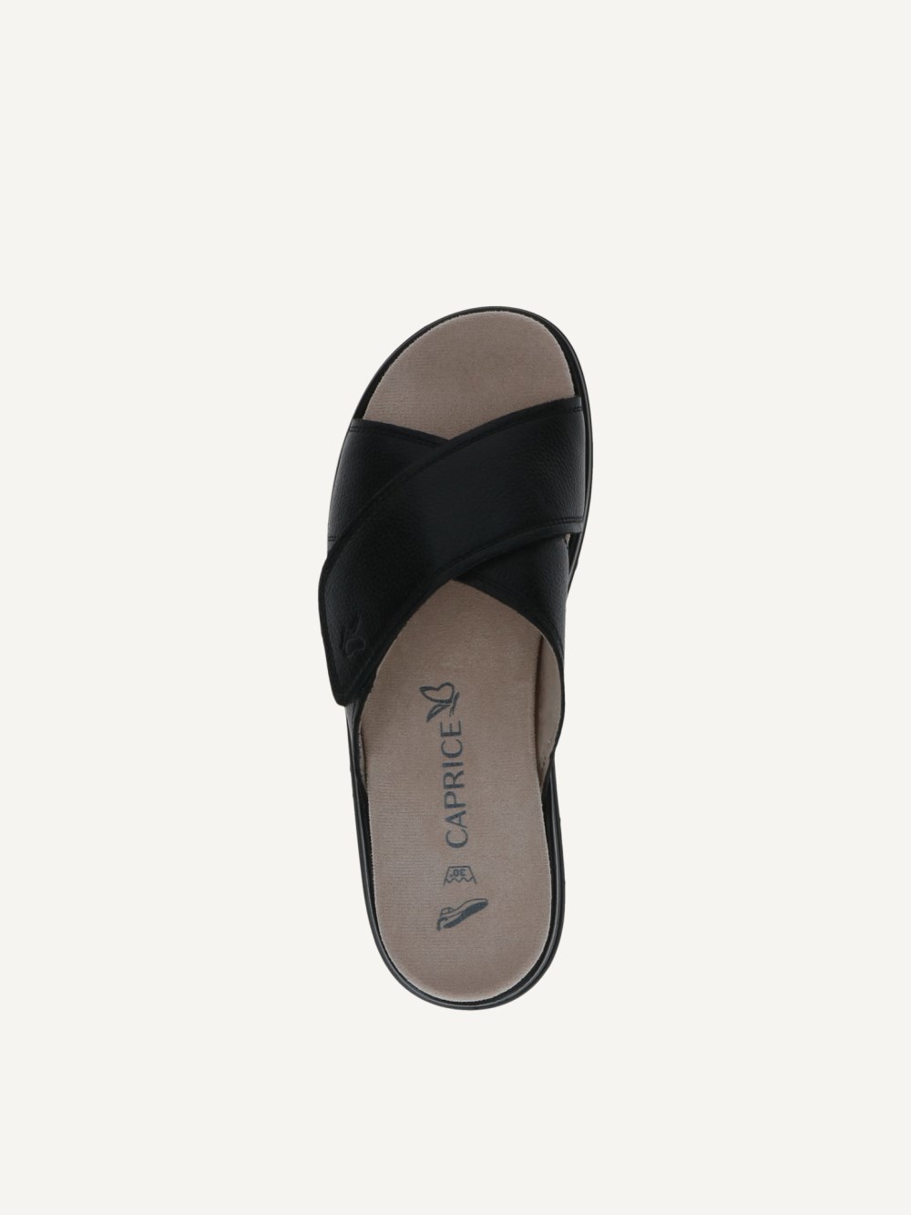 Caprice Slipper - Schwarzes Nappa