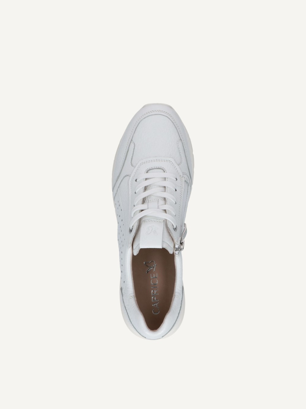 Caprice Sneaker - Weißes Rehleder