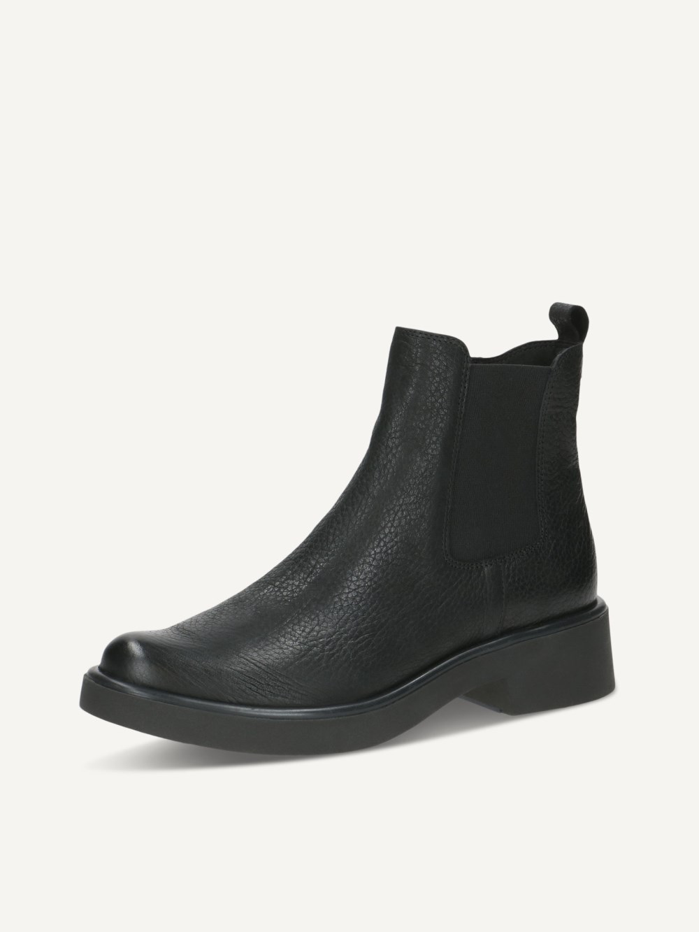 Caprice Chelsea Boot - Schwarzes Nubukleder