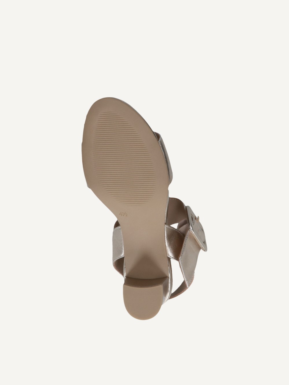 Caprice Sandalette - Hellgoldenes Metall.