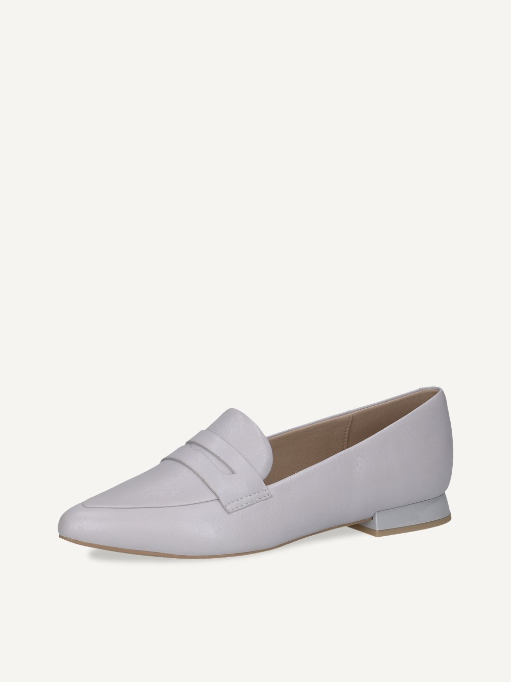 Caprice Slipper - Hellblaues Perlmuttleder