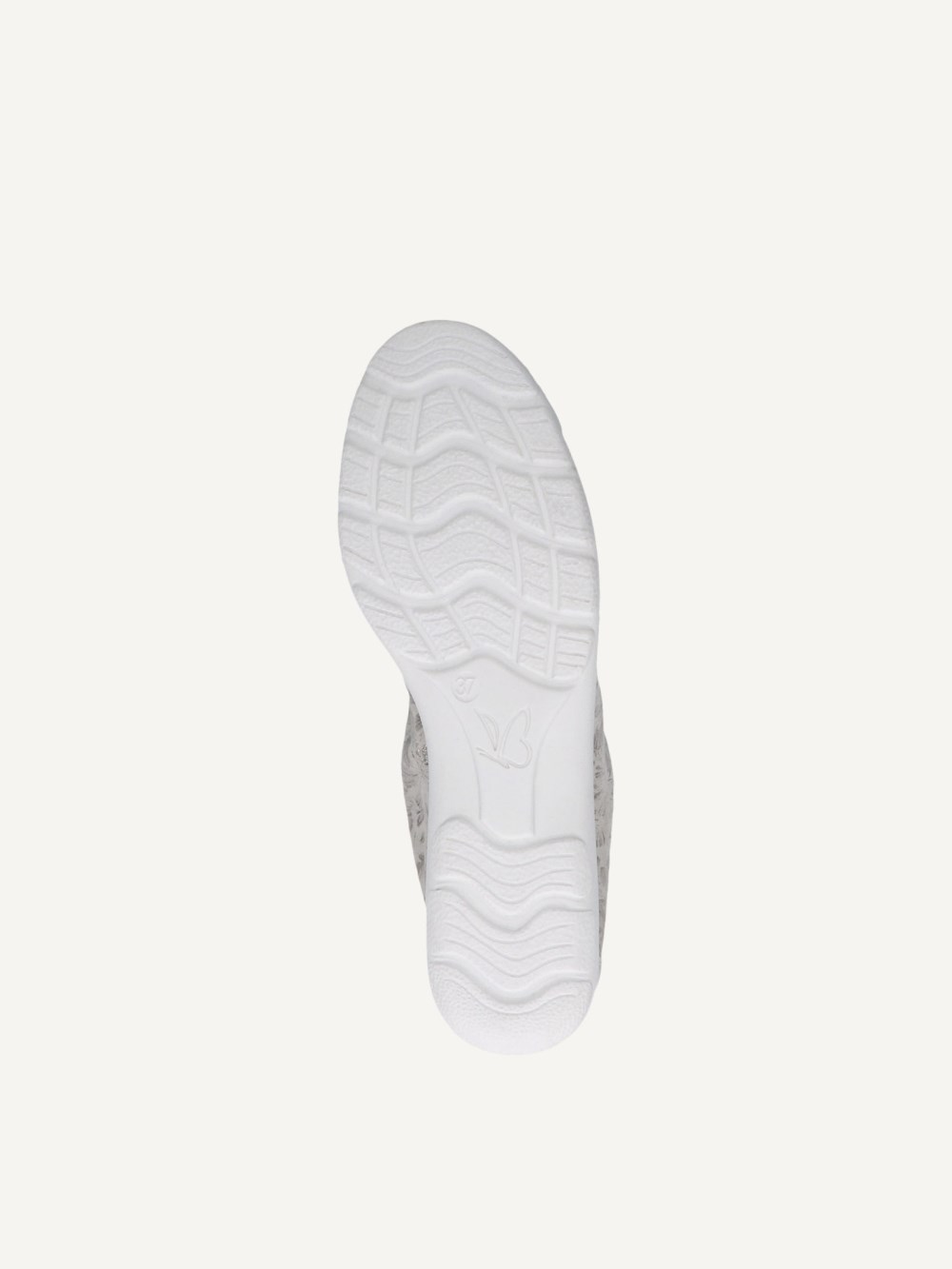 Caprice Ballerina - Offwhite / Silber