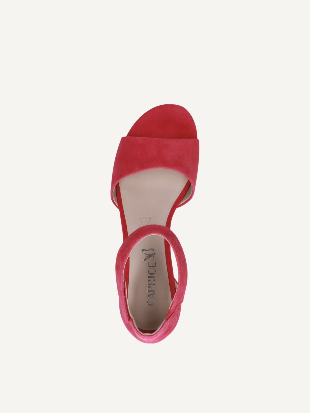 Caprice Sandalette - Rosa Wildleder