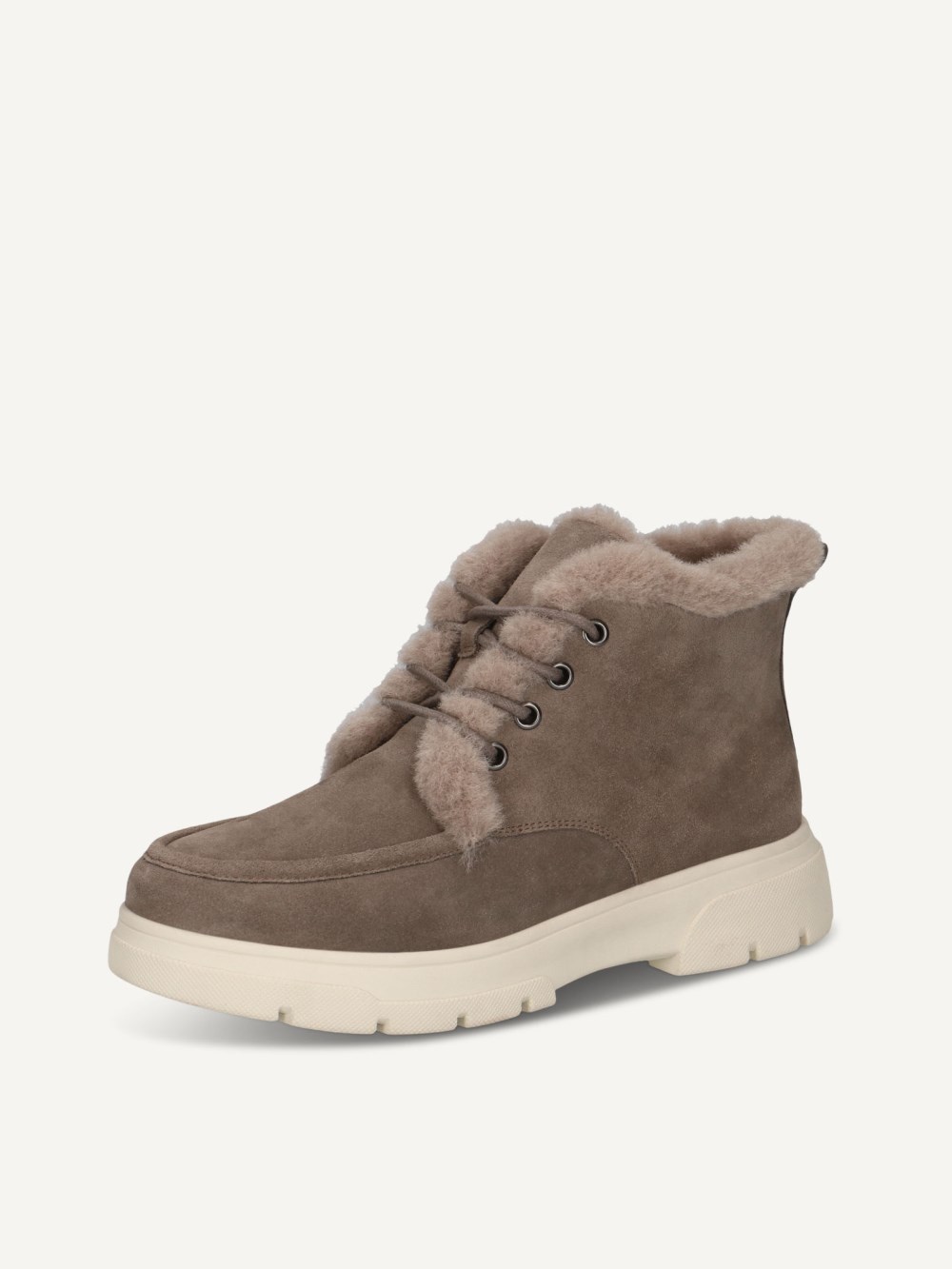 Caprice Stiefelette - Dunkeltaupefarbenes Wildleder