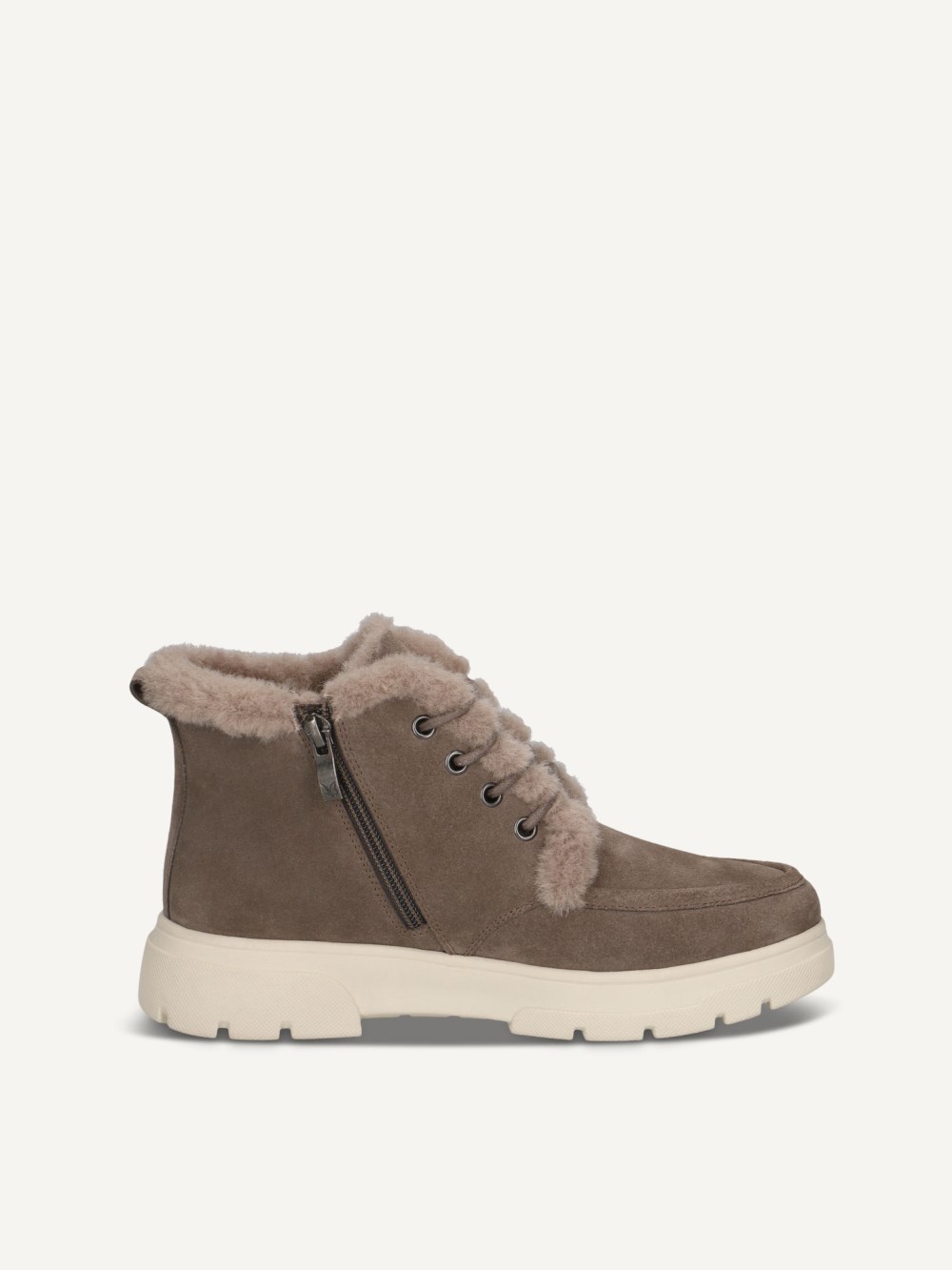 Caprice Stiefelette - Dunkeltaupefarbenes Wildleder