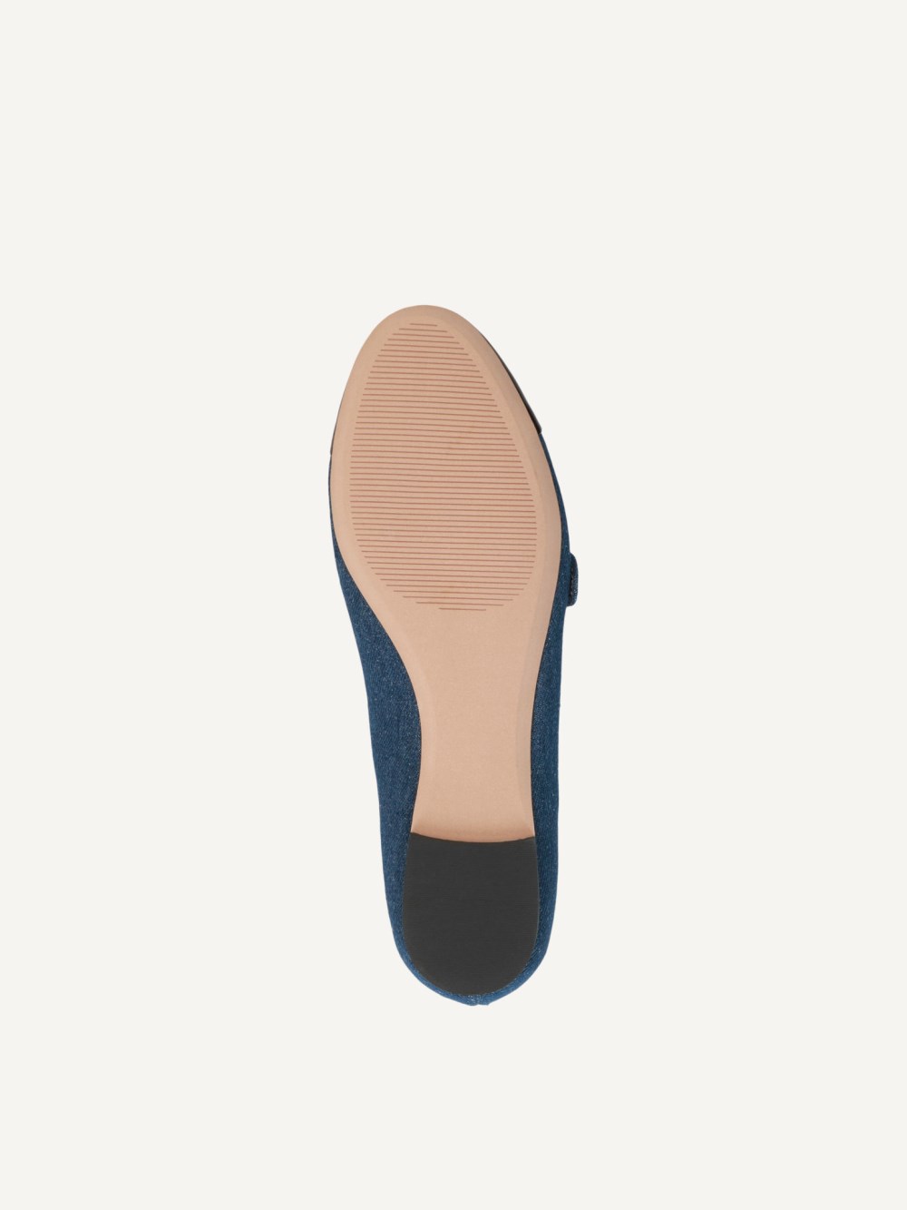 Caprice Ballerina - Jeans/Schwarz