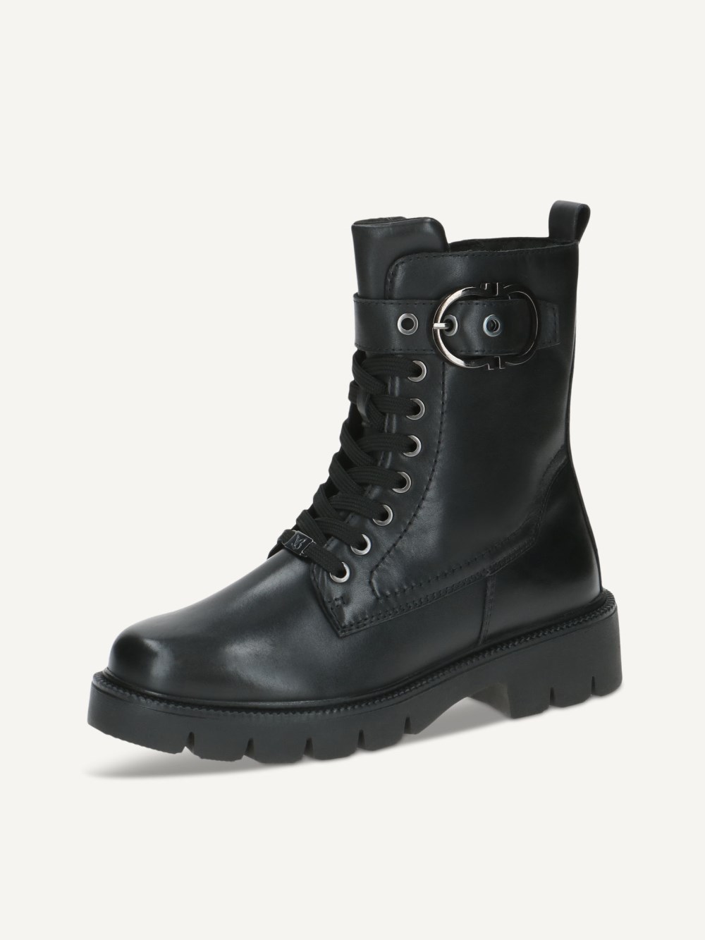 Caprice Stiefelette - Schwarzes Nappaleder