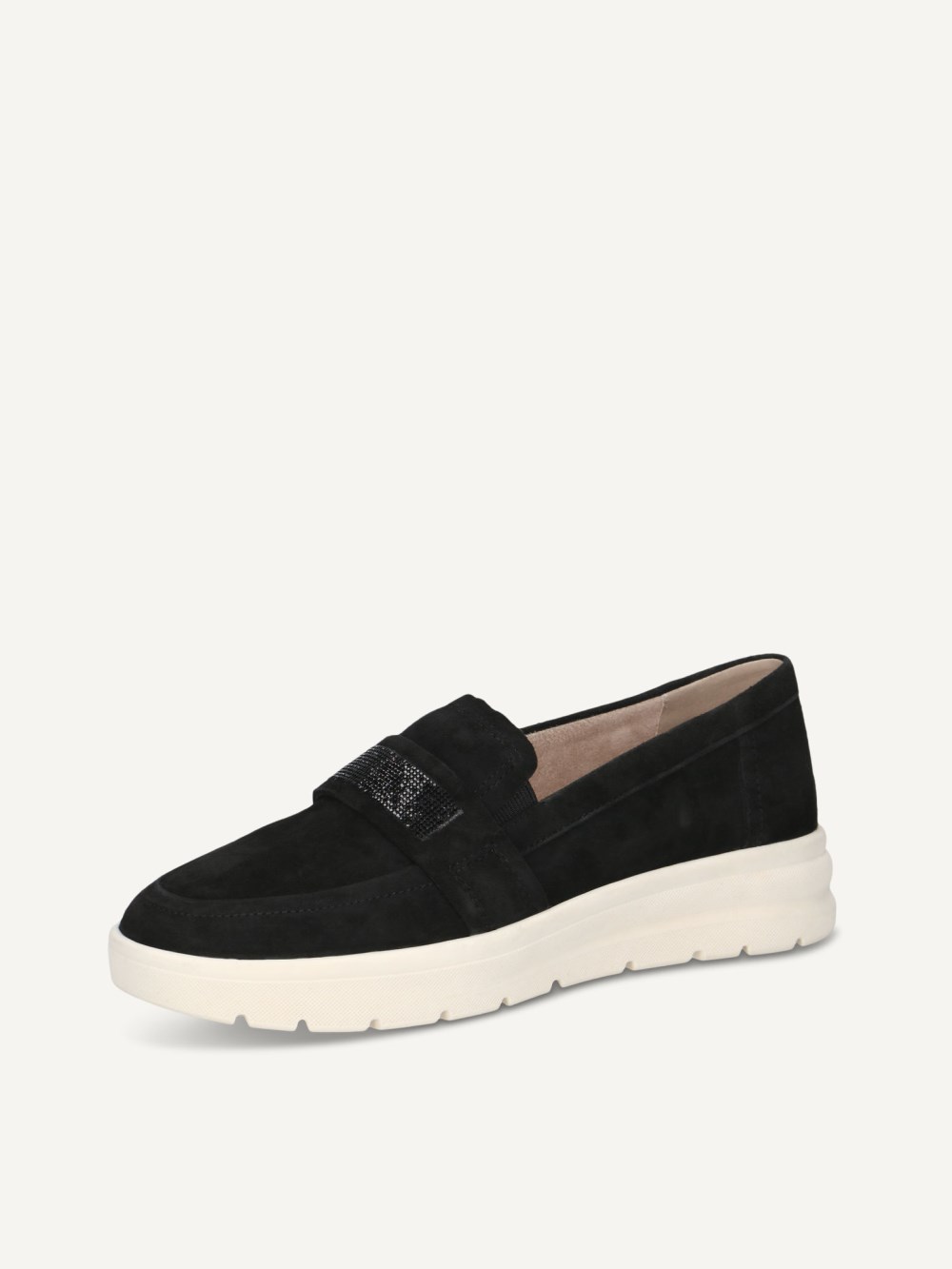 Caprice Slipper - Schwarzes Wildleder