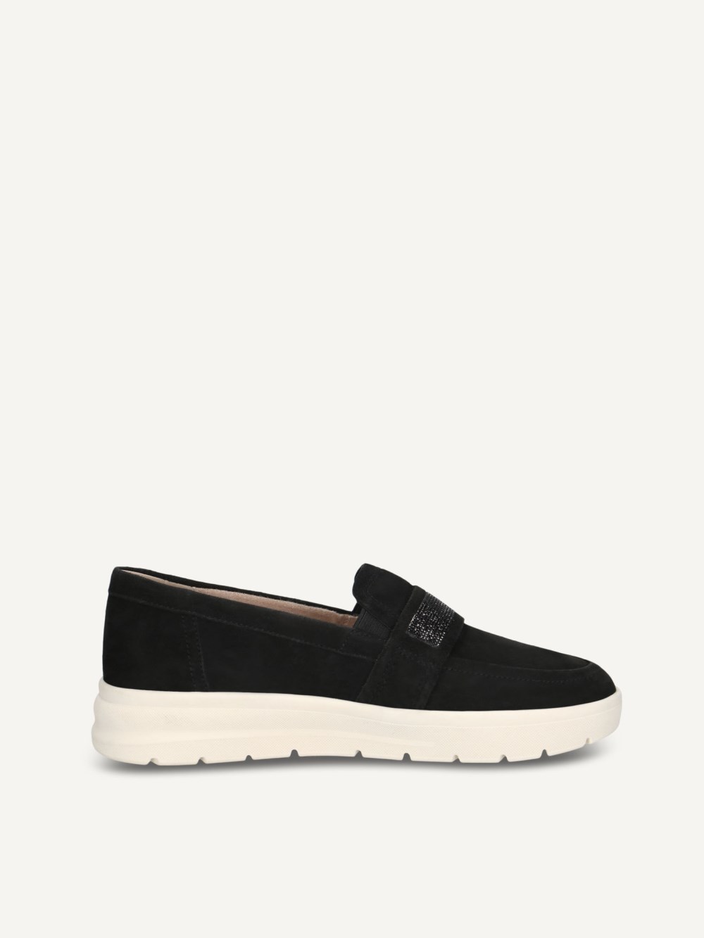 Caprice Slipper - Schwarzes Wildleder