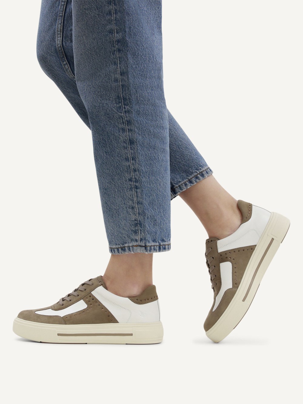 Caprice Sneaker - Schlamm/Weiß