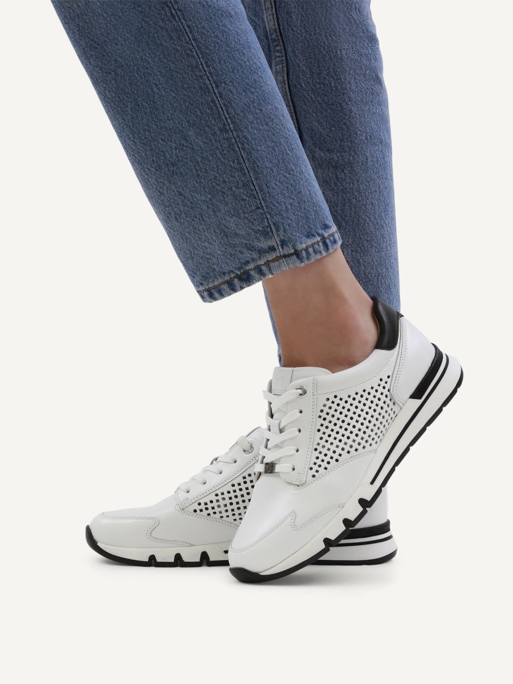 Caprice Sneaker - Weiß/Schwarz