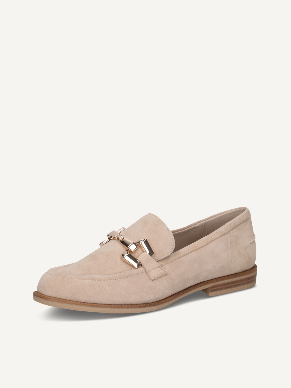 Caprice Slipper - Beigefarbenes Wildleder