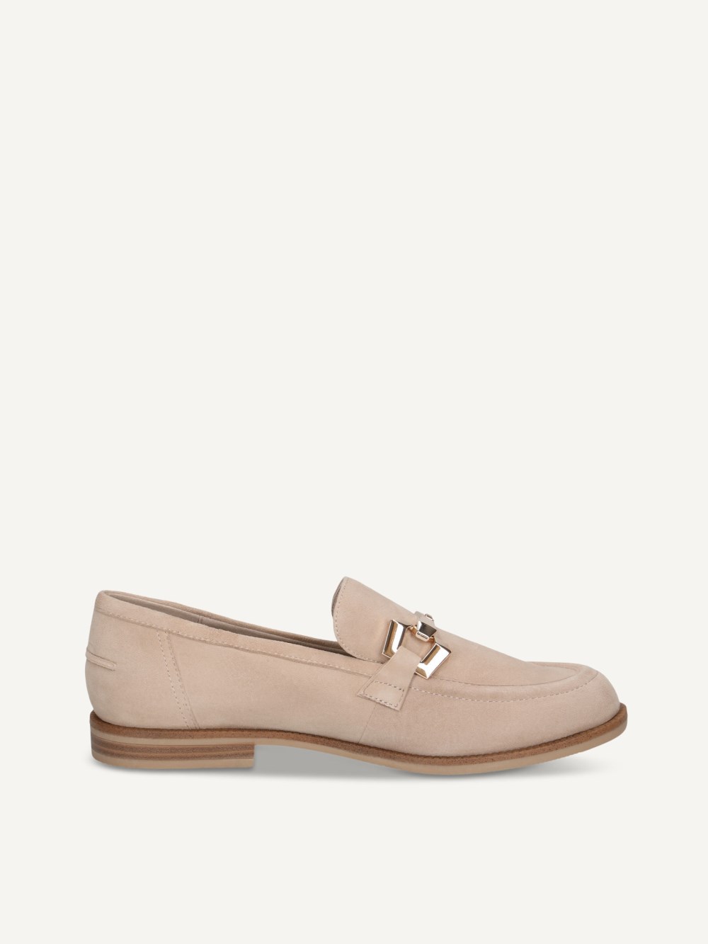Caprice Slipper - Beigefarbenes Wildleder