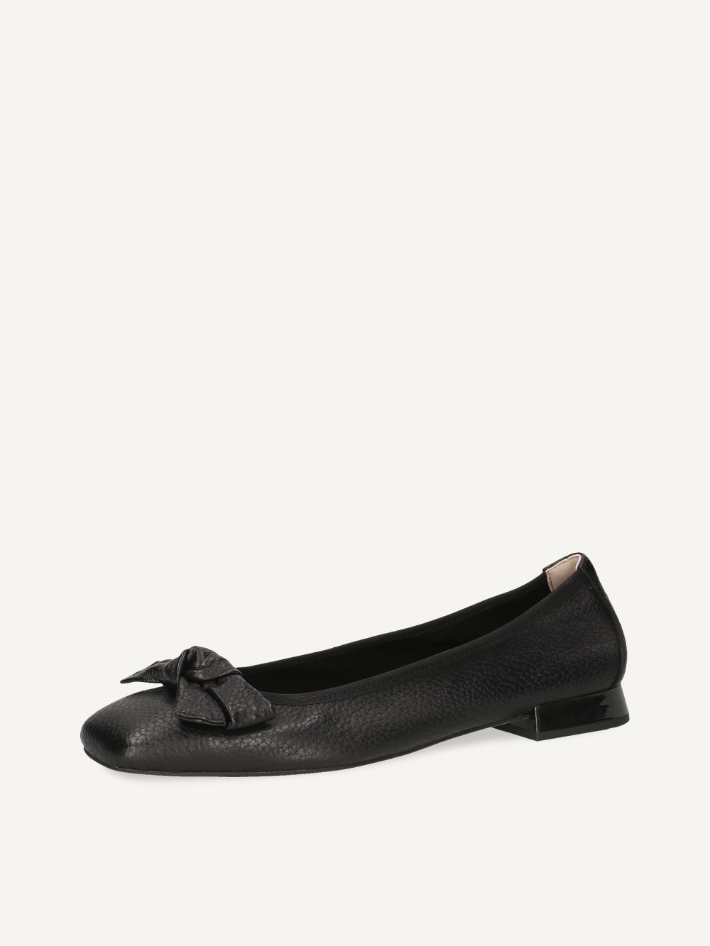 Caprice Ballerina - Schwarzes Hirschleder