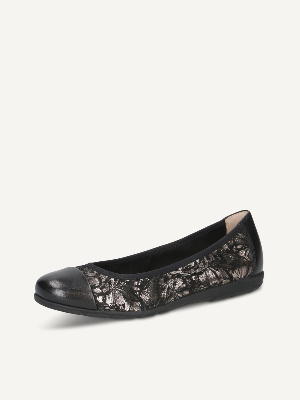 Caprice Ballerina - Schwarz / Gunmetal